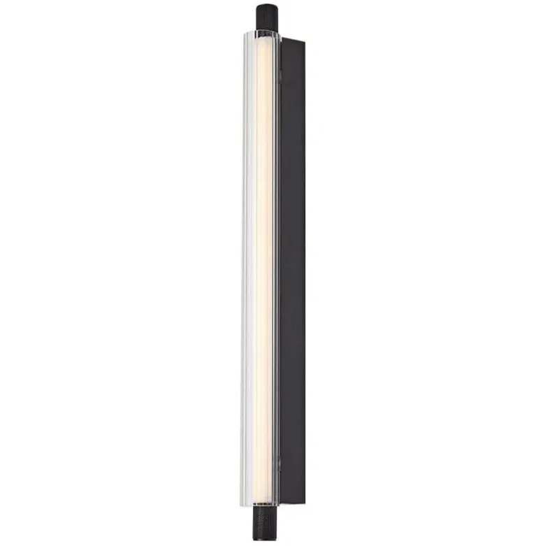 Elle vägglampa IP44 svart