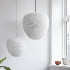 Eos Evia medium lampskärm vit