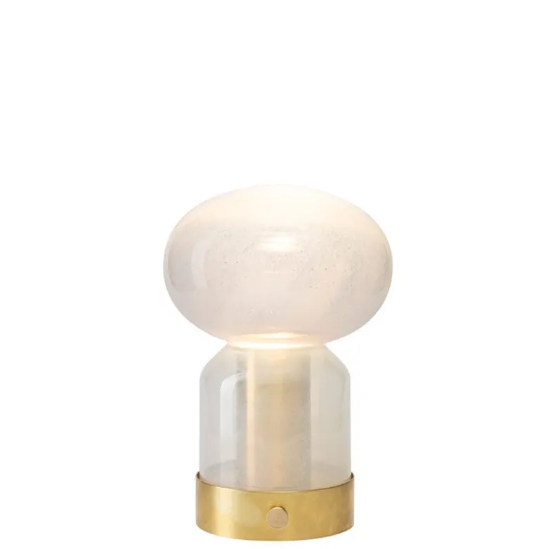 Essence bordslampa misty/rå mässing