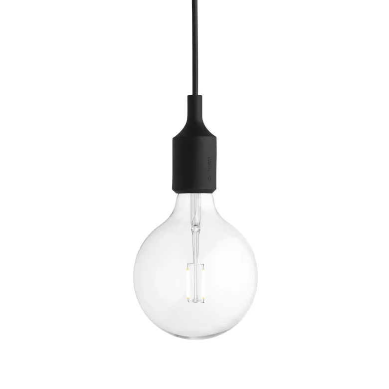 E27 Taklampa Black