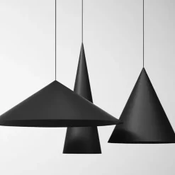 Extra large W151 S3 3000K taklampa jet black