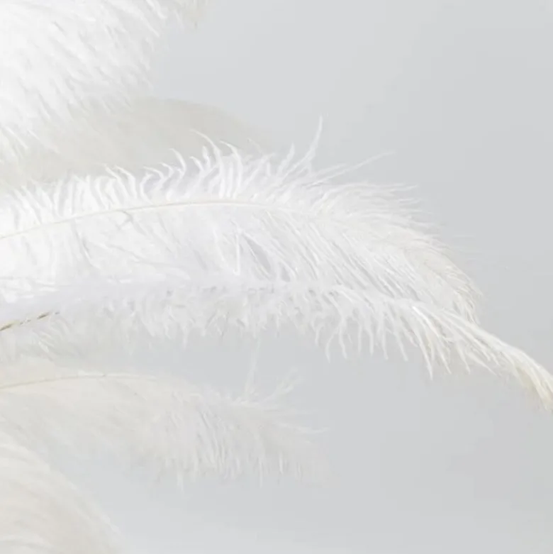 Feather Palm bordslampa vit