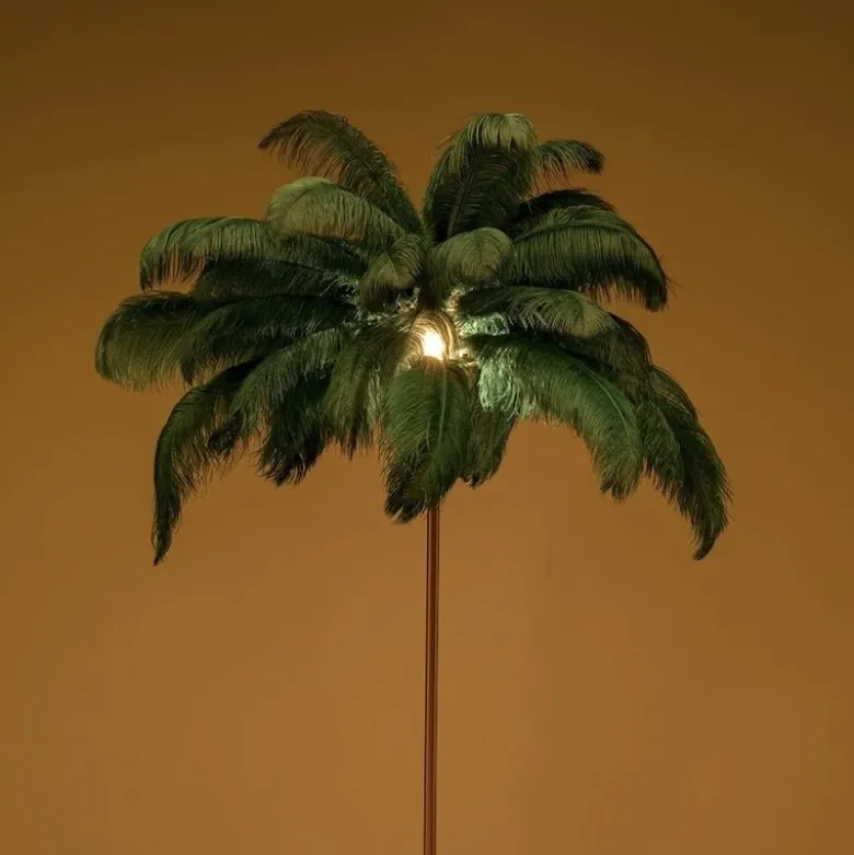 Feather Palm golvlampa grön