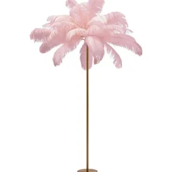 Feather Palm golvlampa rosa