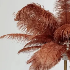 Feather Palm golvlampa roströd