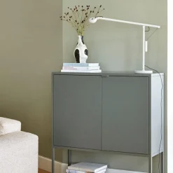 Fifty-fifty bordslampa ash grey