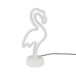 Flamingo bordslampa vit/rosa
