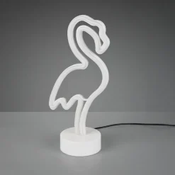 Flamingo bordslampa vit/rosa
