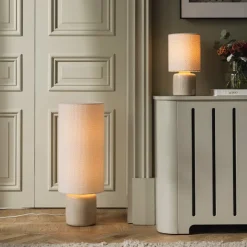 Florian 30 Golvlampa Vit bouclé/beige