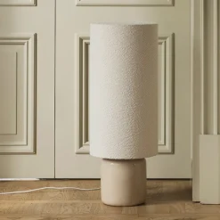 Florian 30 Golvlampa Vit bouclé/beige