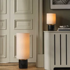 Florian 30 Golvlampa Vit bouclé/svart