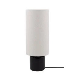 Florian 30 Golvlampa Vit bouclé/svart