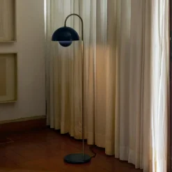 Flowerpot VP12 Golvlampa Steel Blue