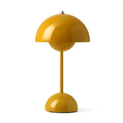 Flowerpot VP9 portabel bordslampa Mustard
