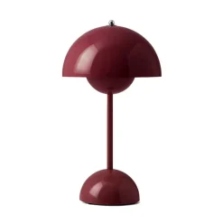 Flowerpot VP9 portabel bordslampa Dark Plum