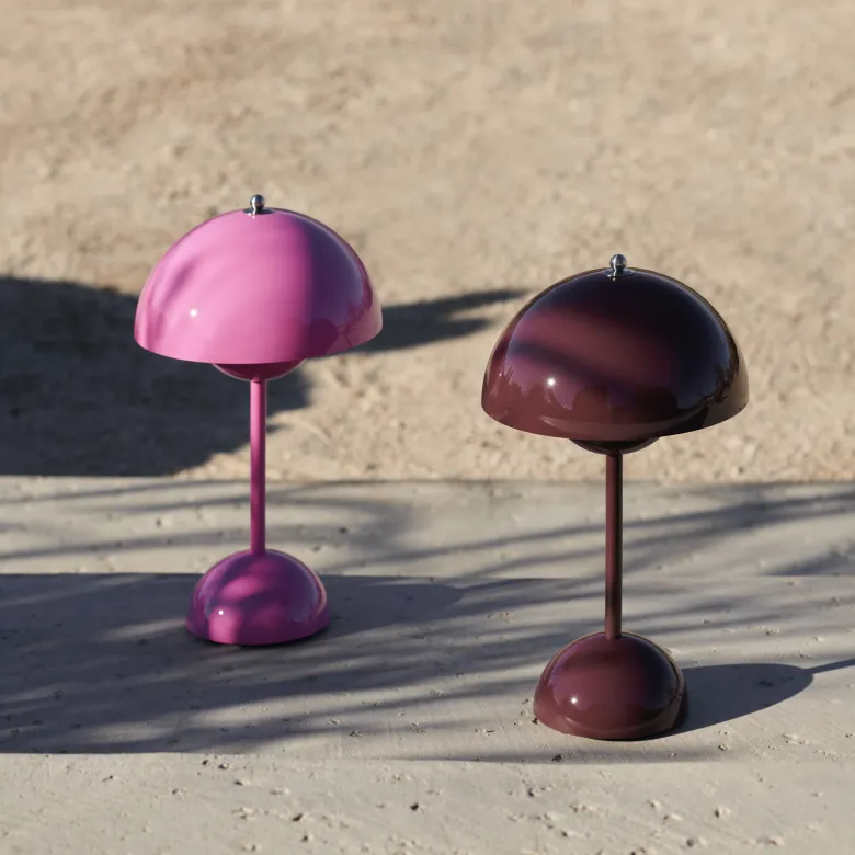 Flowerpot VP9 portabel bordslampa Tangy pink