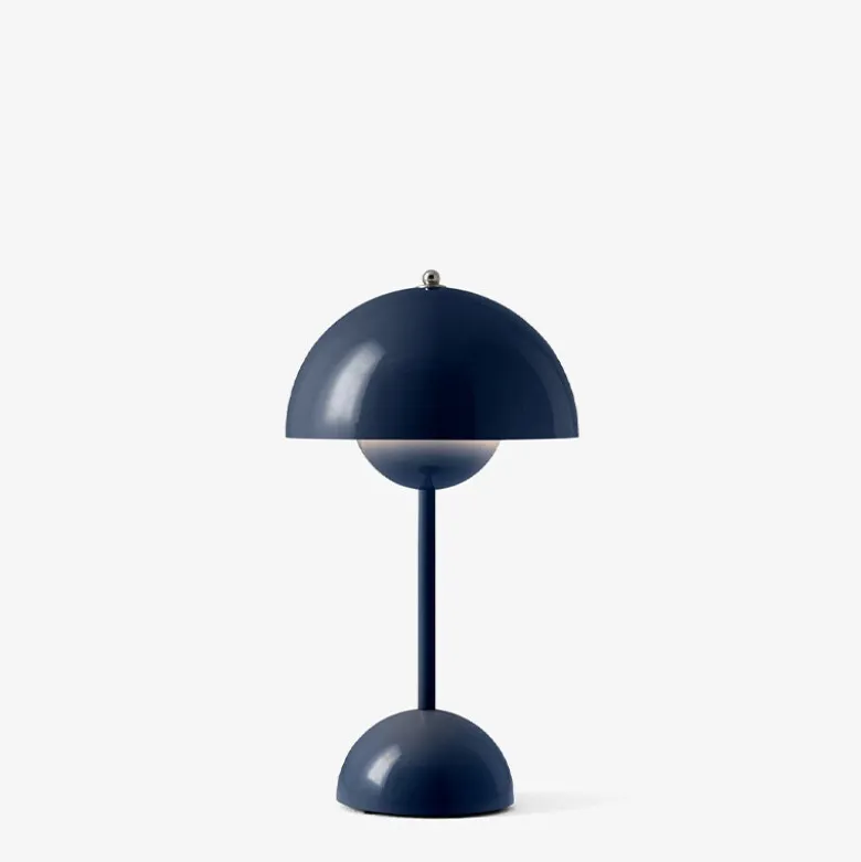 Flowerpot VP9 Portabel bordslampa Steel Blue