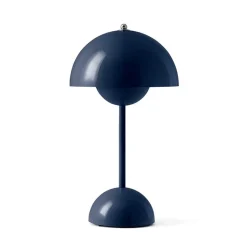 Flowerpot VP9 Portabel bordslampa Steel Blue