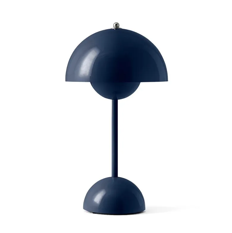 Flowerpot VP9 Portabel bordslampa Steel Blue