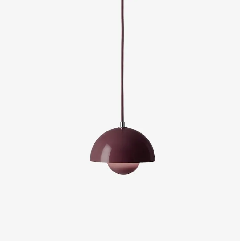 Flowerpot VP10 taklampa Dark Plum