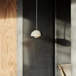 Flowerpot VP10 taklampa Grey Beige