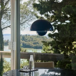 Flowerpot VP7 Taklampa Steel Blue
