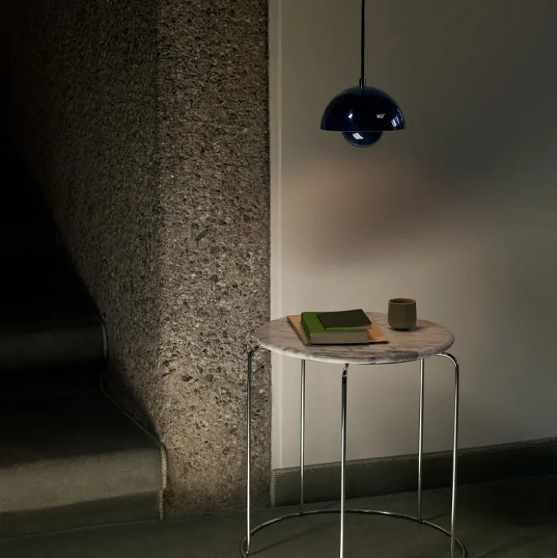 Flowerpot VP1 Taklampa Steel Blue