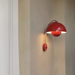 Flowerpot VP8 vägglampa Vermilion Red