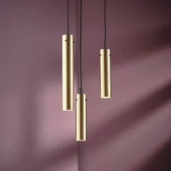 FM2014 H24 taklampa solid brass polished