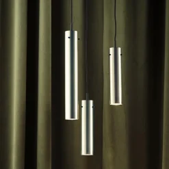 FM2014 H36 taklampa stainless steel polished