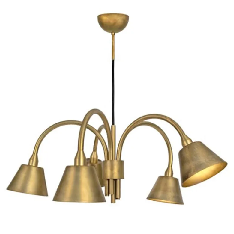 Fång 5 Taklampa rå mässing