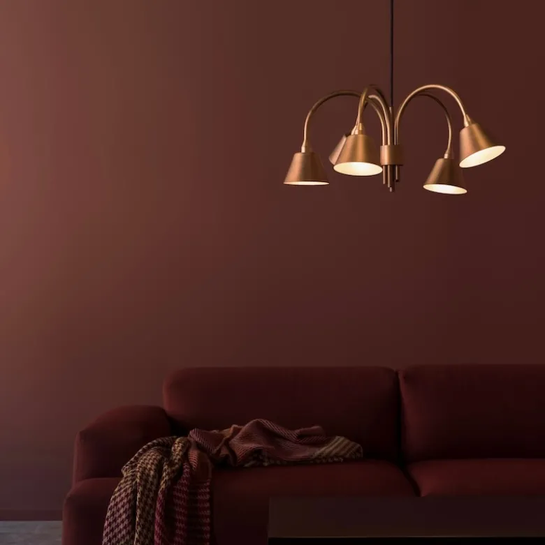 Fång 5 Taklampa rå mässing