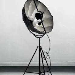 Fortuny petite golvlampa silver rubelli/svart