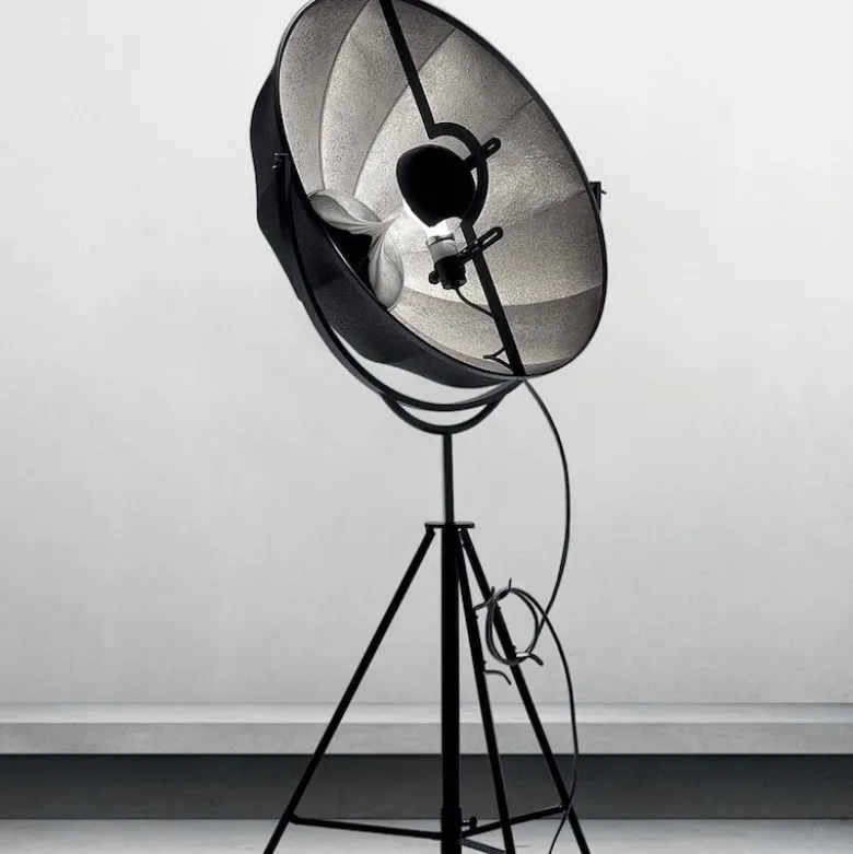 Fortuny petite golvlampa silver rubelli/svart