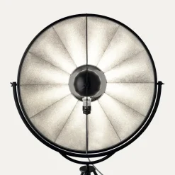 Fortuny petite golvlampa silver rubelli/svart