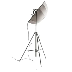 Fortuny petite golvlampa titanium/beige