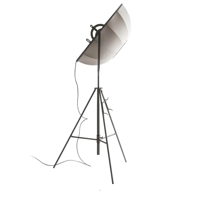 Fortuny petite golvlampa titanium/beige