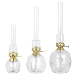 Fotogenlampa Majken klar/mässing stor