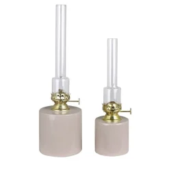 Fotogenlampa Rak Beige Stor