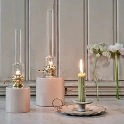 Fotogenlampa Rak Beige Stor
