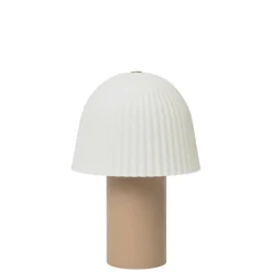 Frill portabel bordslampa rose/vit