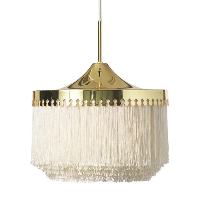 Fringe taklampa Ø30 Cream white