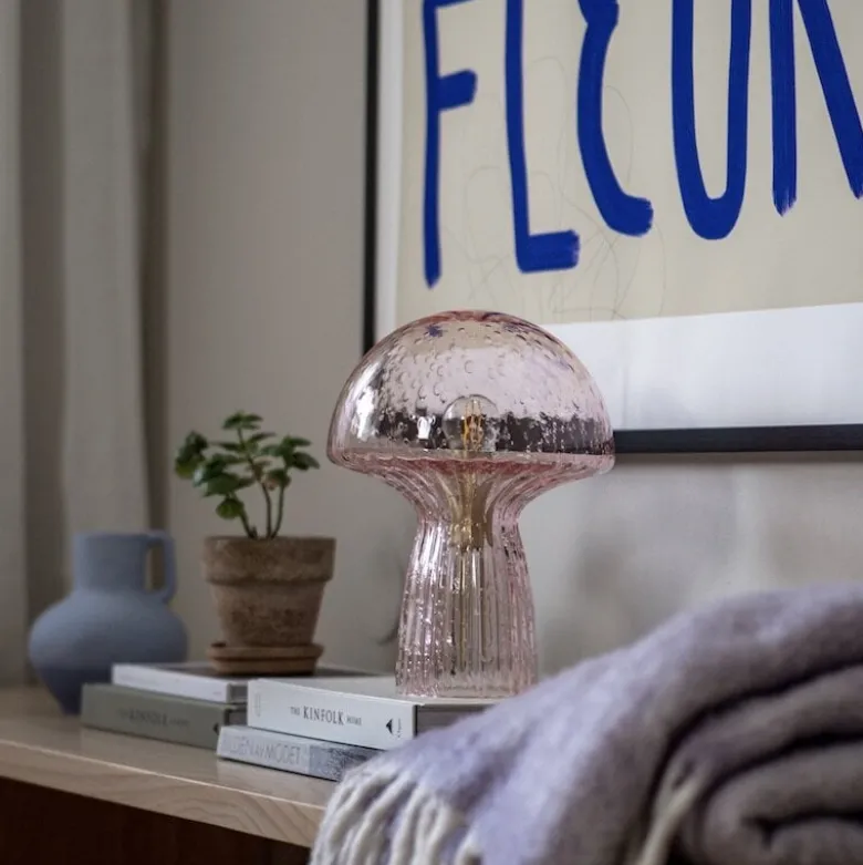 Fungo 22 bordslampa rosa