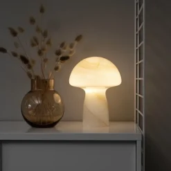 Fungo Swirl 22 bordslampa beige/vit