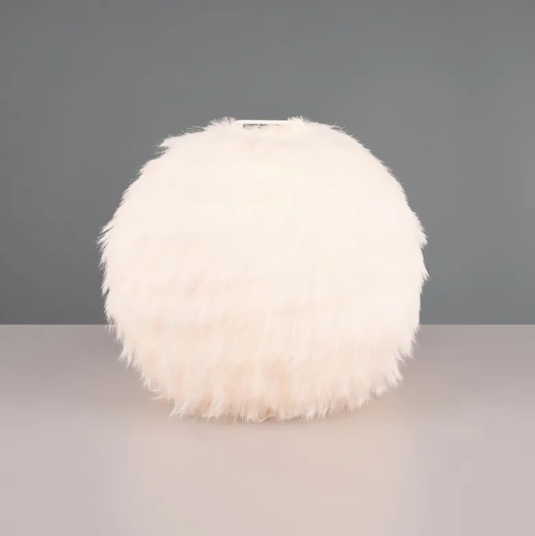 Furry bordslampa sand