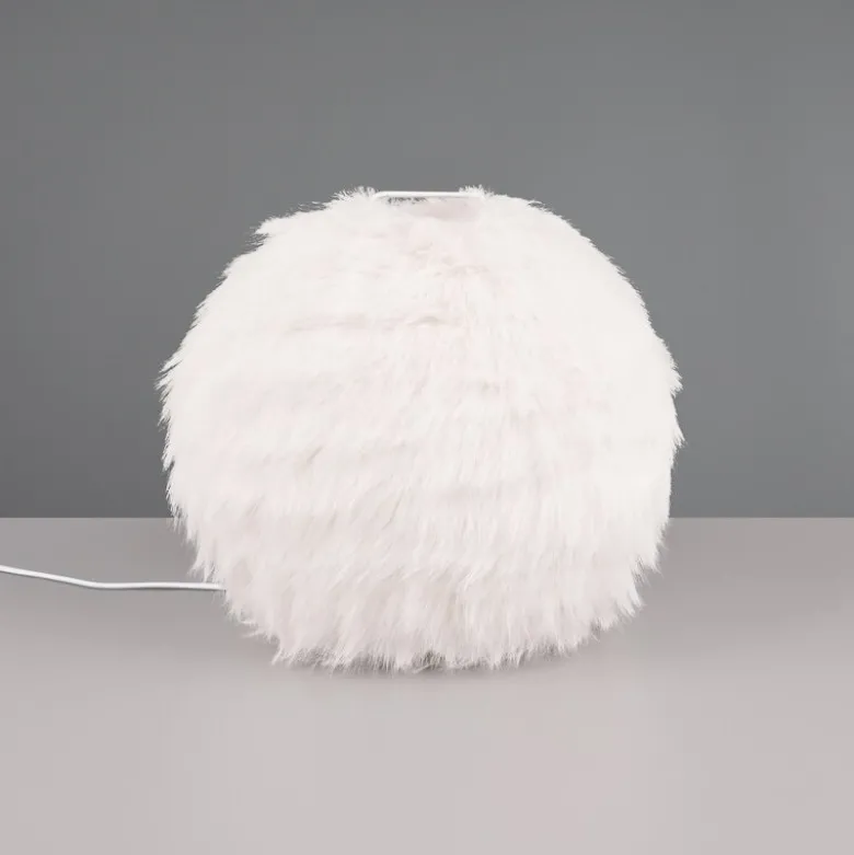 Furry bordslampa sand