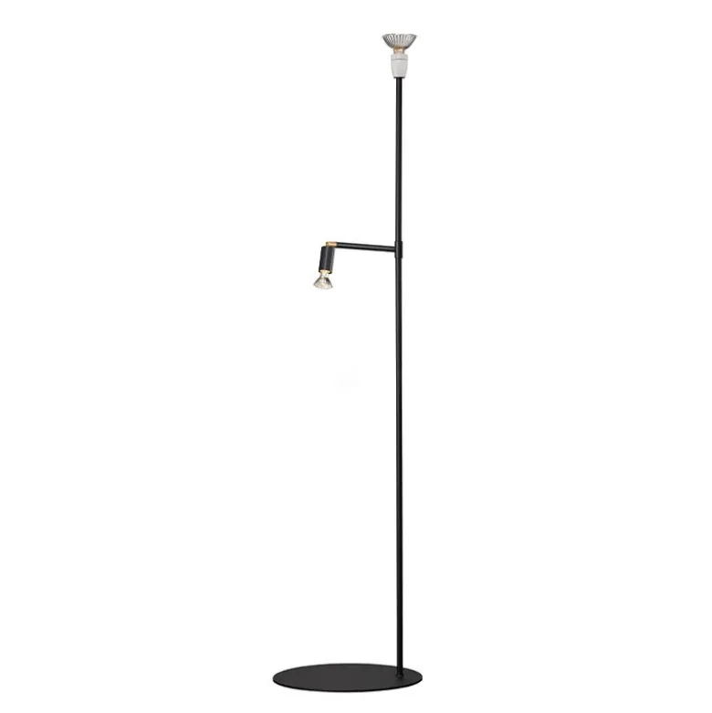 Galax golvlampa rå mässing