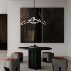 Ghost chandelier taklampa Mini chrome