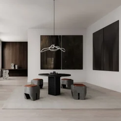 Ghost chandelier taklampa Mini chrome