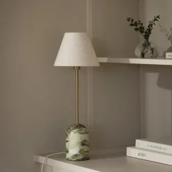 Gino 20 bordslampa ljusgrön marmor